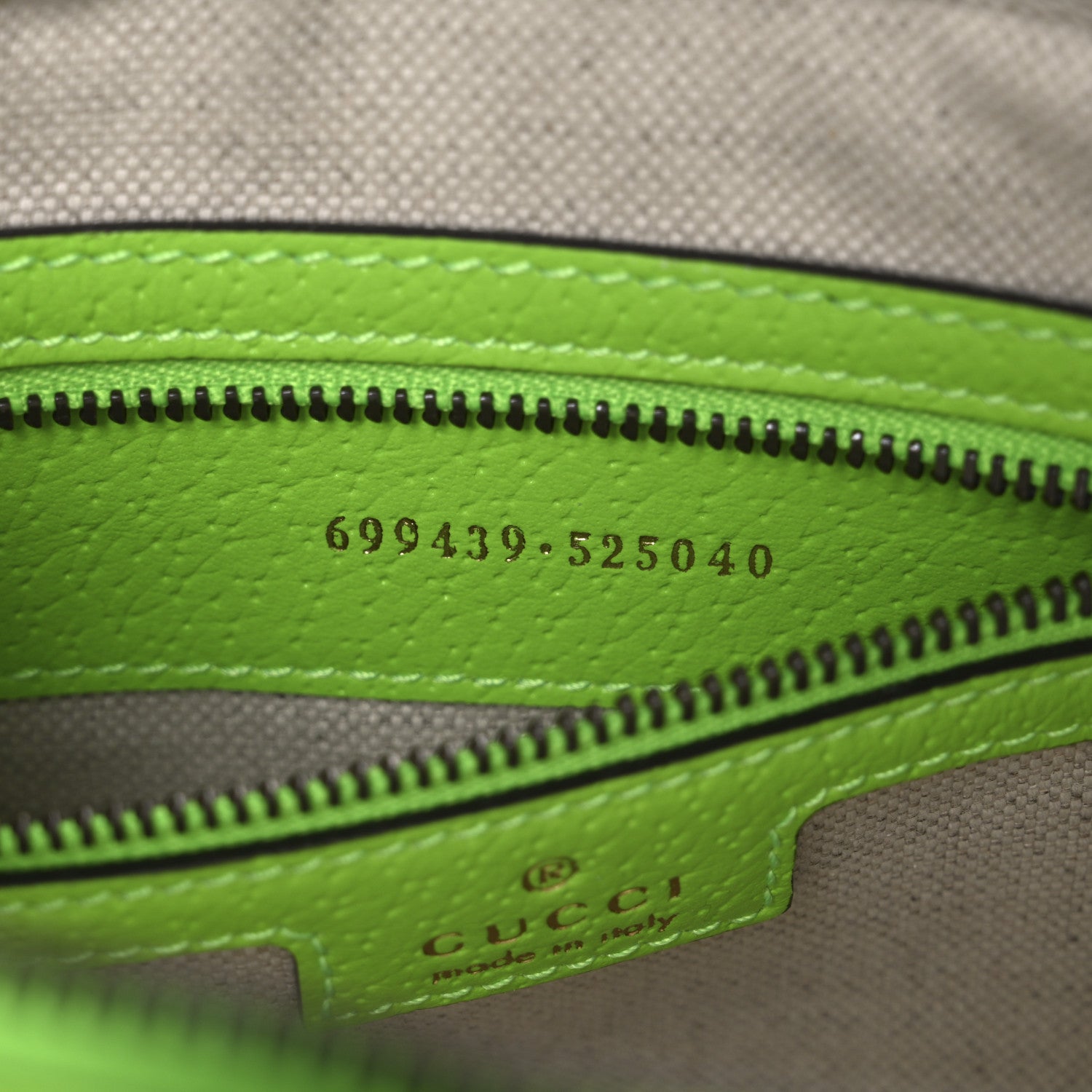Gucci GG Supreme Monogram Textured Dollar Calfskin Web Ophidia Wristlet Shoulder Bag Beige Ebony Green 7 of 10