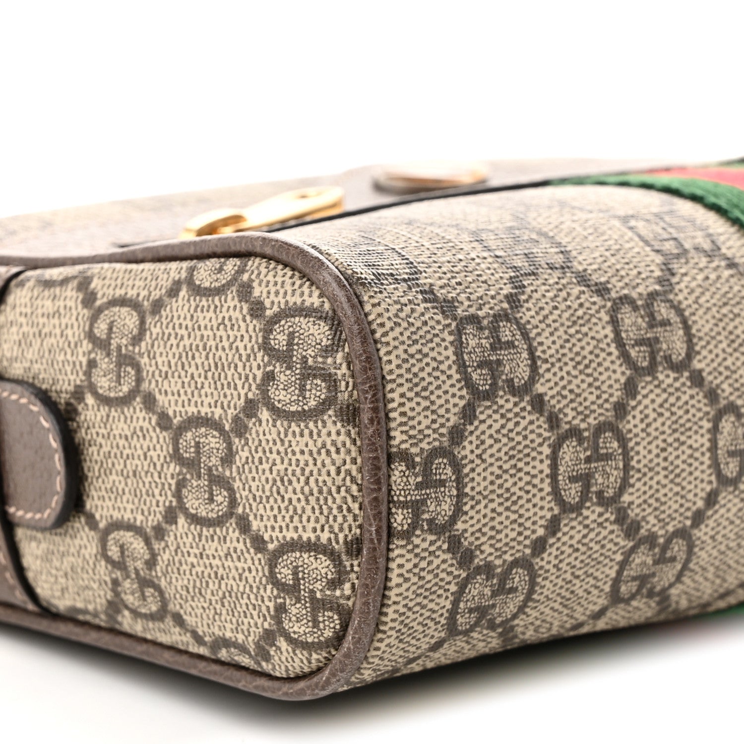 Gucci GG Supreme Monogram Web Small Ophidia Belt Bag 95 38 Dark Brown 8 of 9