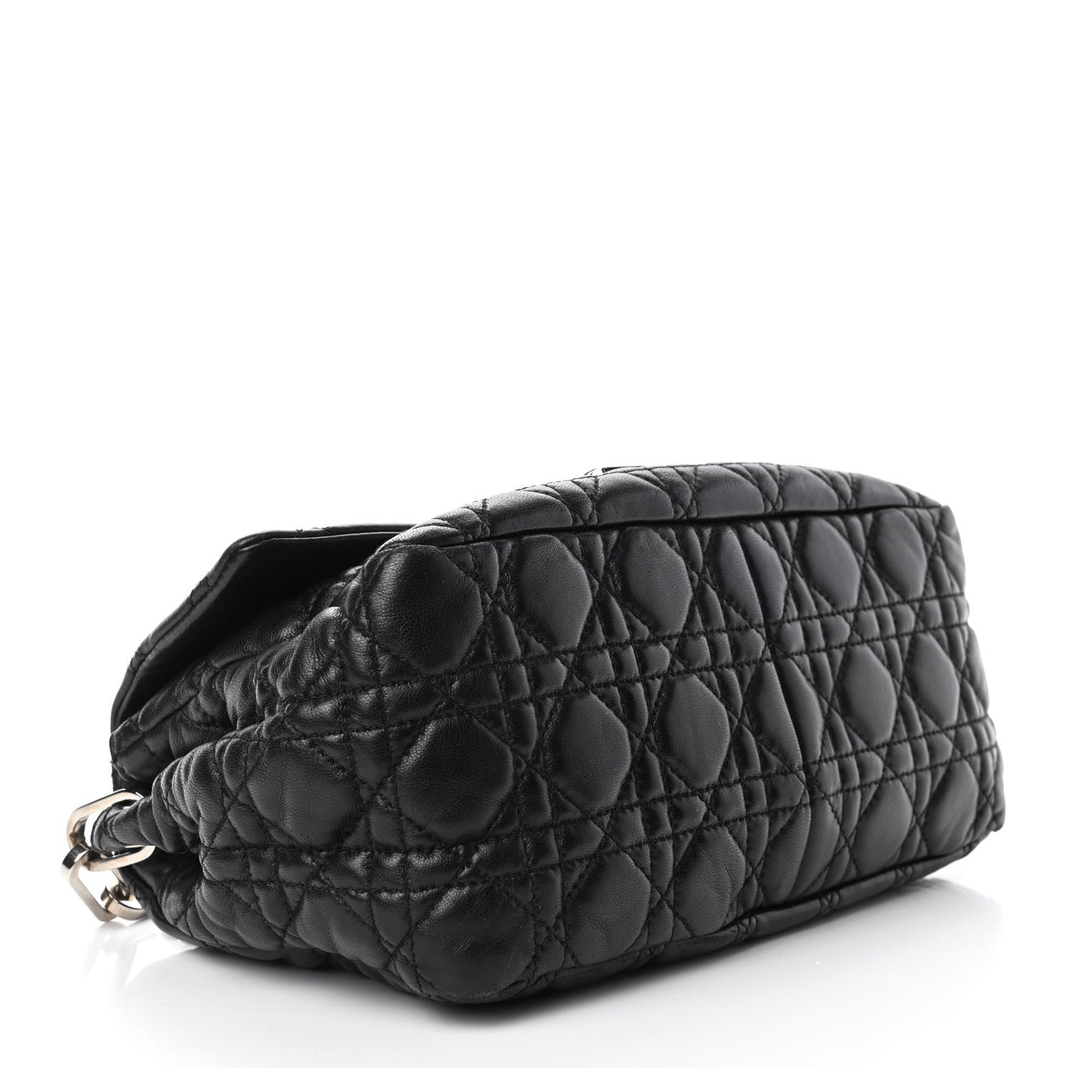 Christian Dior Lambskin Cannage New Lock Flap Black 3 of 5