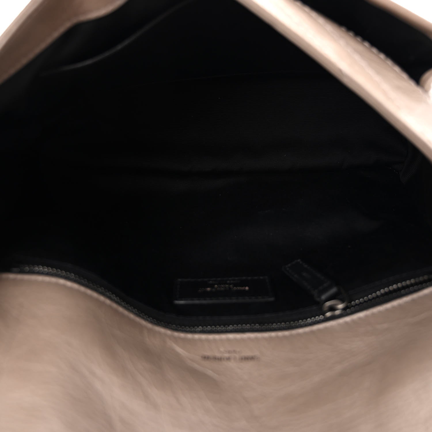 Saint Laurent Crinkled Calfskin Matelasse Monogram Medium Niki Chain Satchel Fog 5 of 9