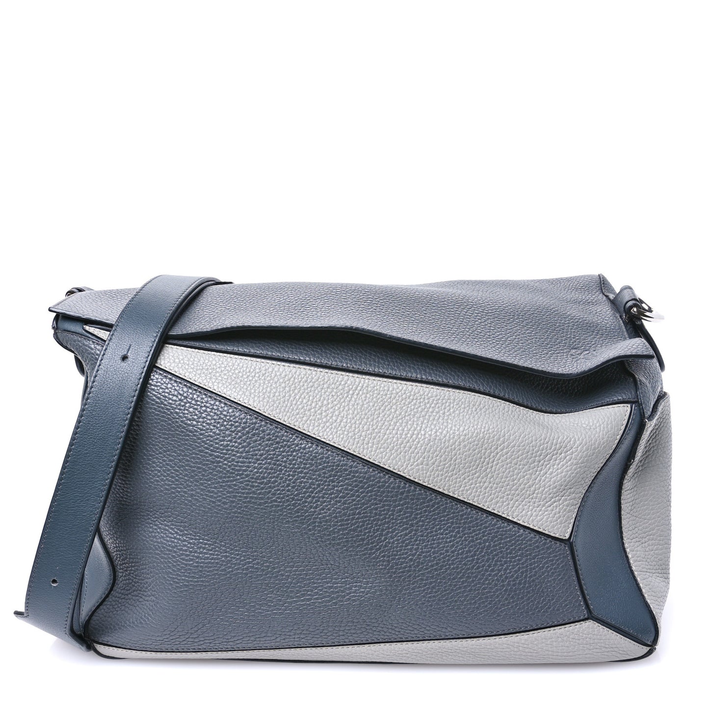 Calfskin Large Puzzle Bag Grey