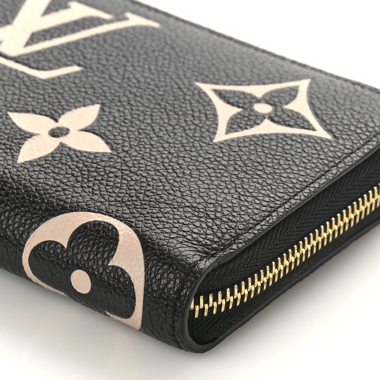 Empreinte Monogram Giant Zippy Wallet Black Beige