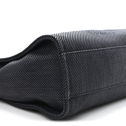 Chanel Mixed Fibers Calfskin Small Deauville Tote Black 9 of 10