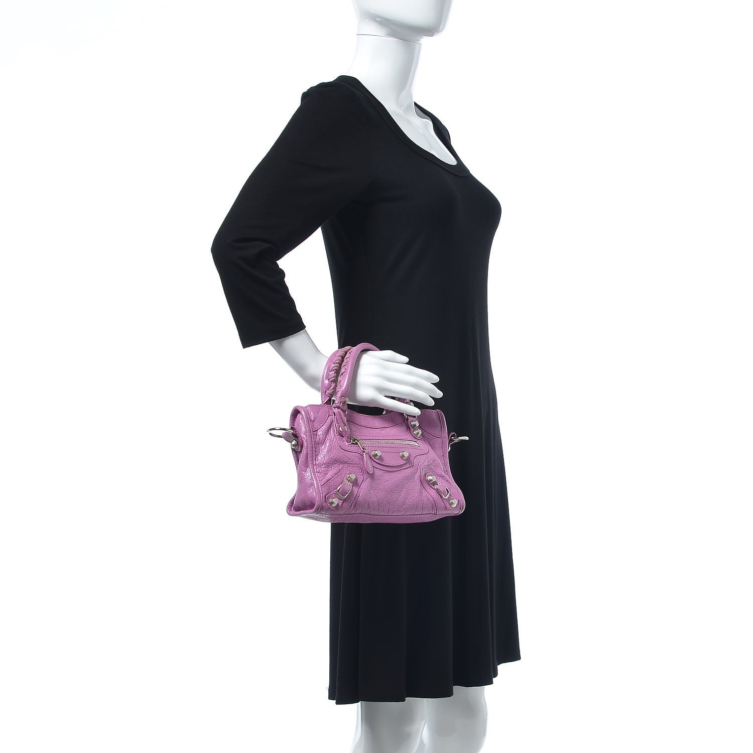 Balenciaga Agneau Giant 12 Silver Hardware Mini City Rose Berlingot 3 of 8