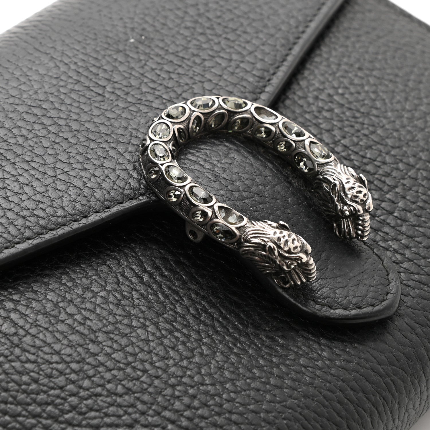 Gucci Calfskin Mini Dionysus Chain Wallet Black 15 of 15