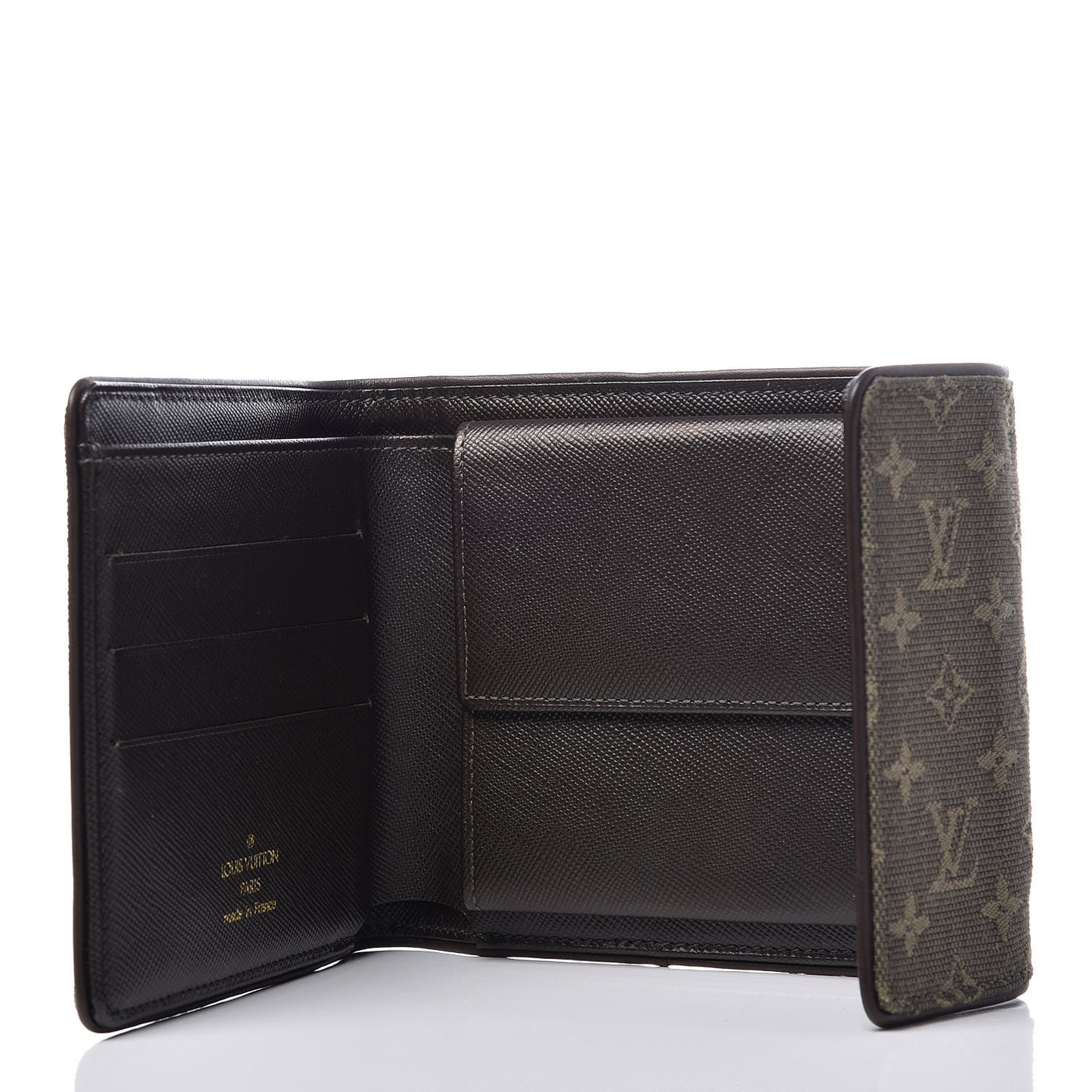Mini Monogram Compact Wallet Kaki