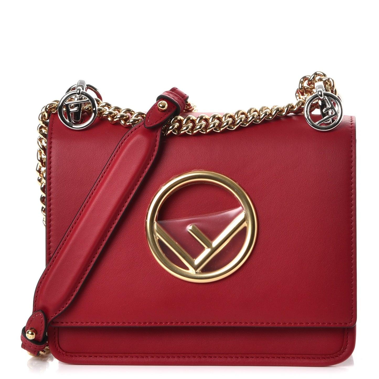 Vitello Century Opaco F is Fendi Small Kan I Shoulder Bag Fragola