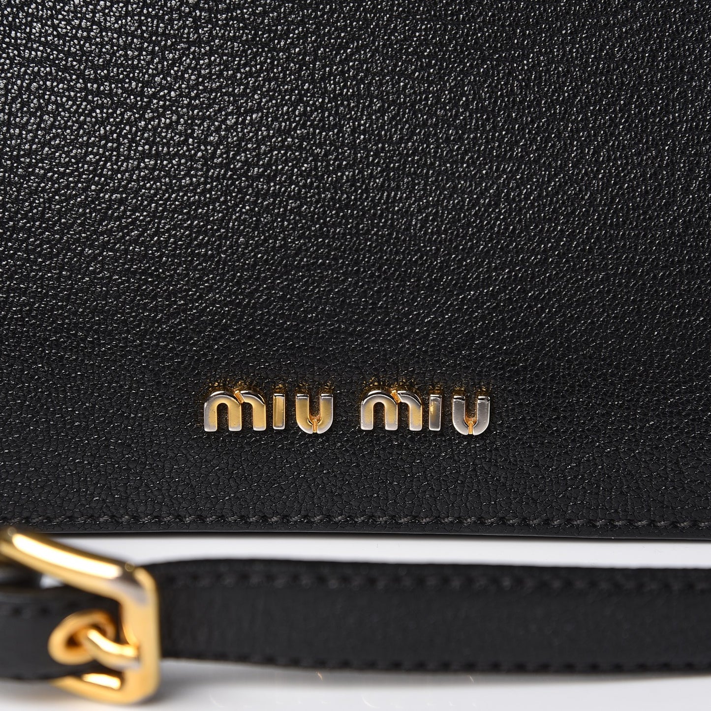 Goatskin Madras Shoulder Bag Nero Black