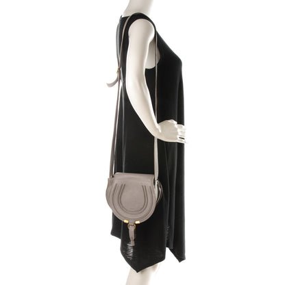 Chloe Calfskin Mini Marcie Round Crossbody Bag Cashmere Grey 2 of 8