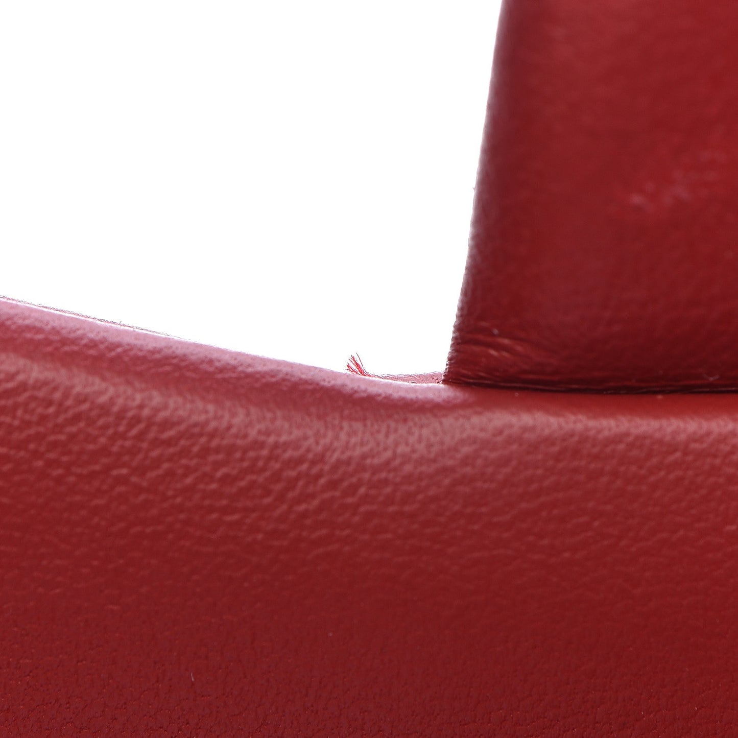 Lambskin Chevron Quilted Jumbo Double Flap Dark Red