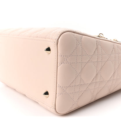 Christian Dior Lambskin Cannage Medium Lady Dior Light Pink 10 of 10