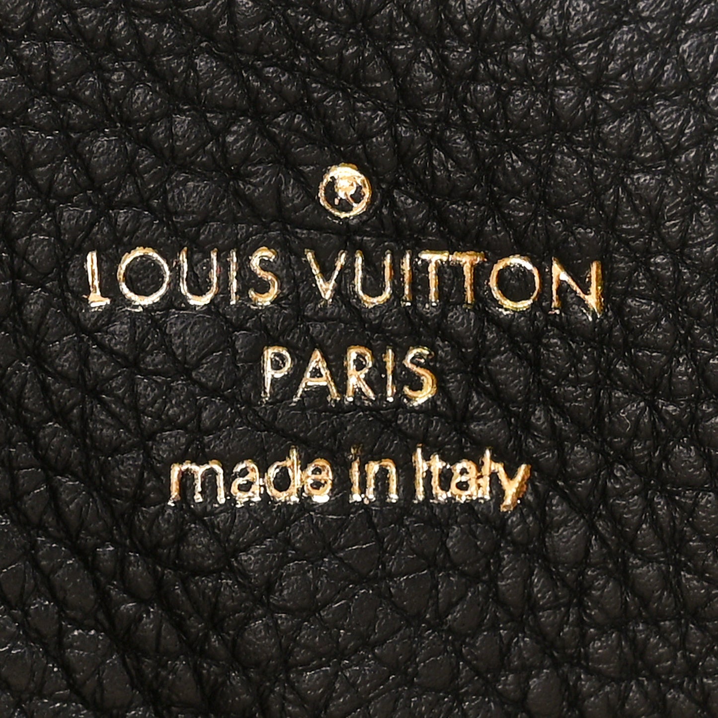 Grained Calfskin LV Pont 9 Soft PM Black