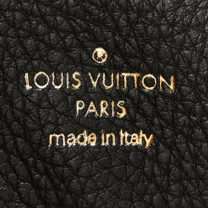 Louis Vuitton Grained Calfskin LV Pont 9 Soft PM Black 6 of 11
