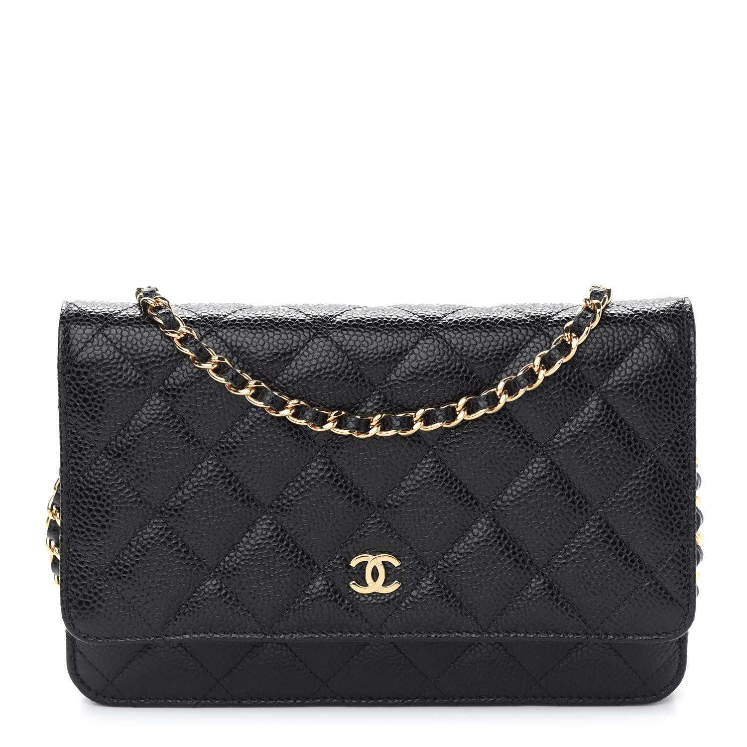 Chanel Caviar Quilted Wallet On Chain WOC Black 1 of 10