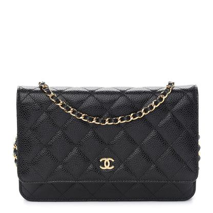 Chanel Caviar Quilted Wallet On Chain WOC Black 1 of 10