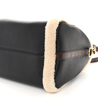 Louis Vuitton Calfskin Monogram Teddy Speedy Bandouliere 30 Black 9 of 9