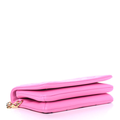 Louis Vuitton Lambskin Embossed Monogram Vuittamins Pochette Coussin Rose Violet 3 of 4