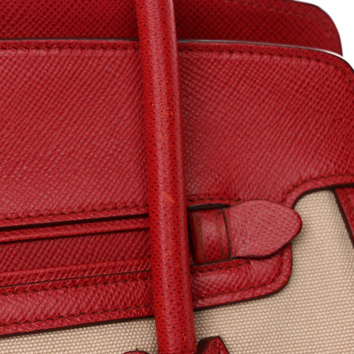 Canapa Saffiano Cuir Tote Corda Fuoco