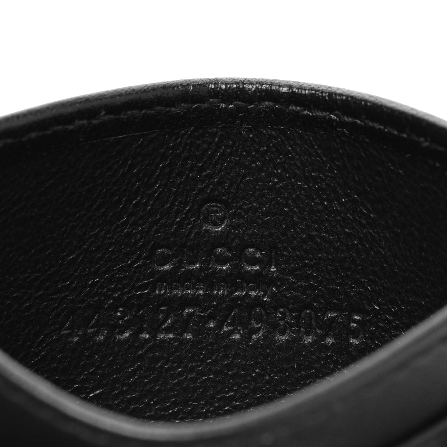 Calfskin Matelasse GG Marmont Card Holder Black