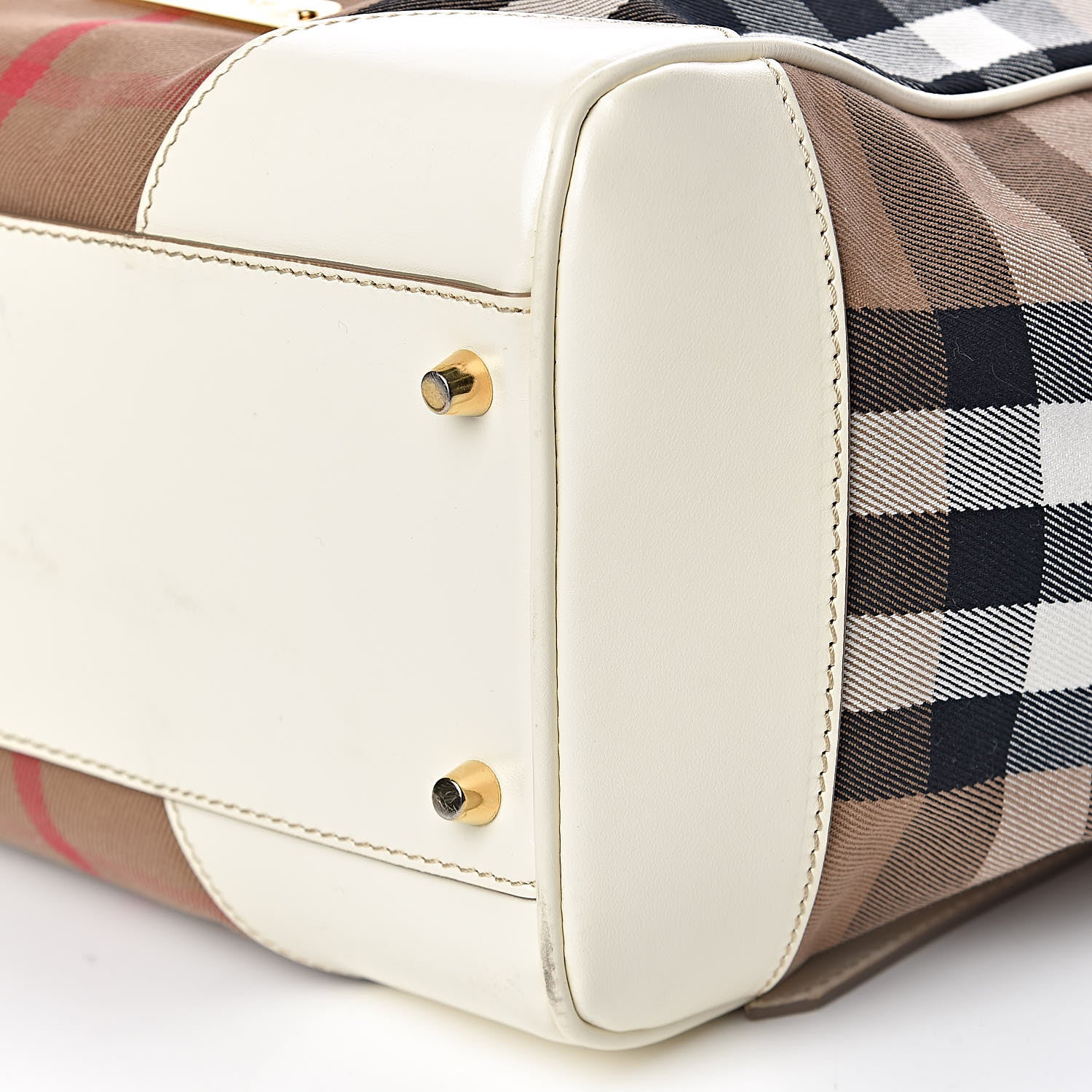 Burberry House Check Small Canterbury Tote White 14 of 15