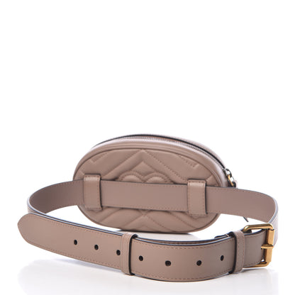 Gucci Calfskin Matelasse GG Marmont Belt Bag 85 34 Porcelain Rose 4 of 8