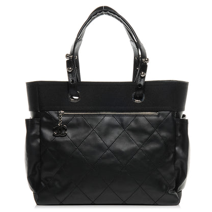 Chanel Coated Canvas Large Paris Biarritz Tote Black 1 of 8