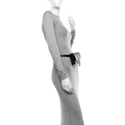 Christian Dior Grained Calfskin Saddle Belt Clutch Black 2 of 11