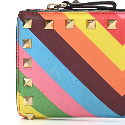 Valentino Garavani Calfskin Rockstud Continental Wallet Multicolor 13 of 15