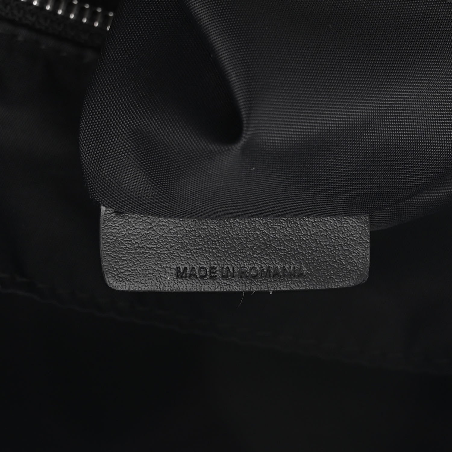 Burberry Calfskin Logo Embossed Backpack Charcoal Grey 7 of 11