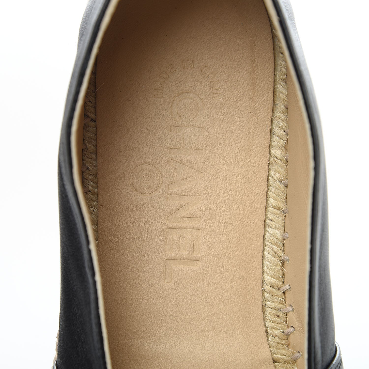 Chanel Lambskin CC Espadrilles 41 Black 8 of 10