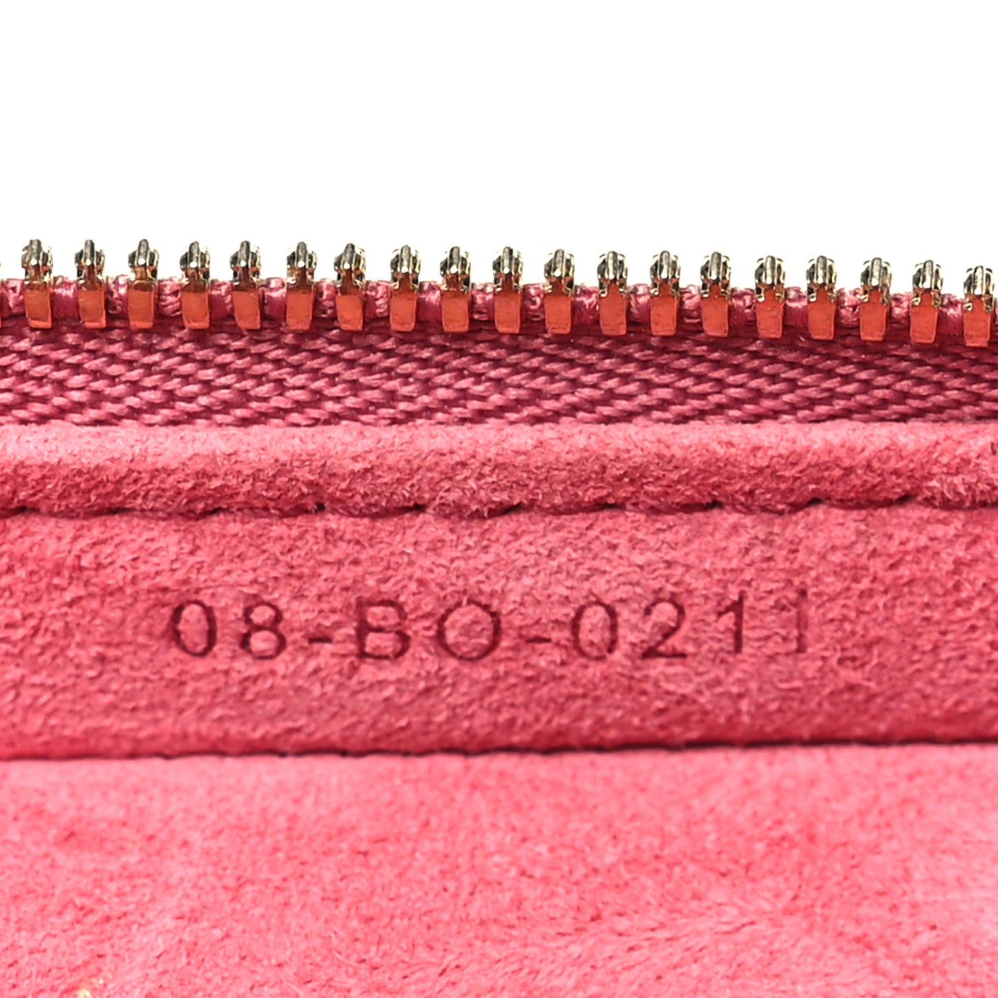 Lambskin Cannage Micro Vanity Case Strawberry Pink