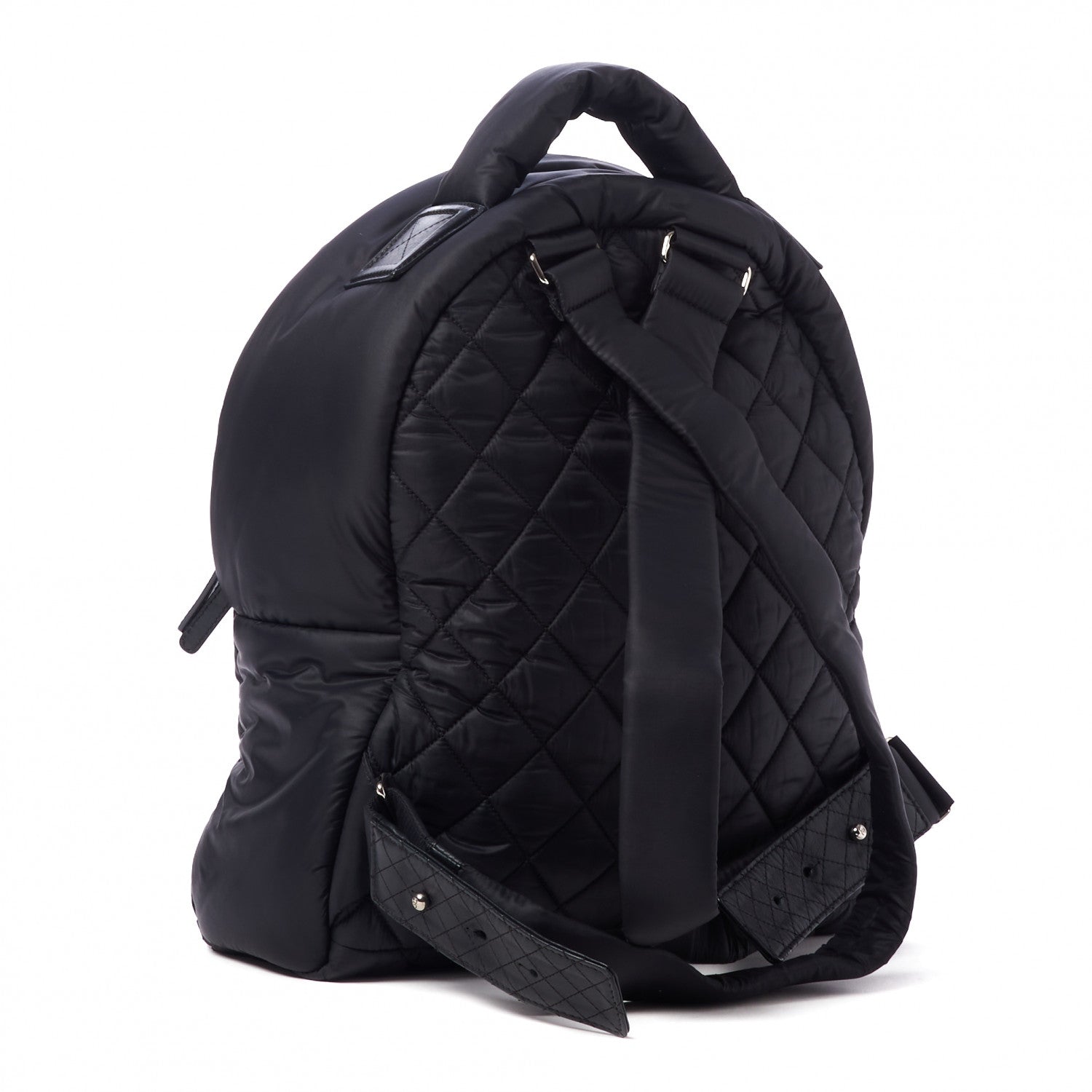 Chanel Nylon Quilted Coco Cocoon Backpack Black 2 of 9