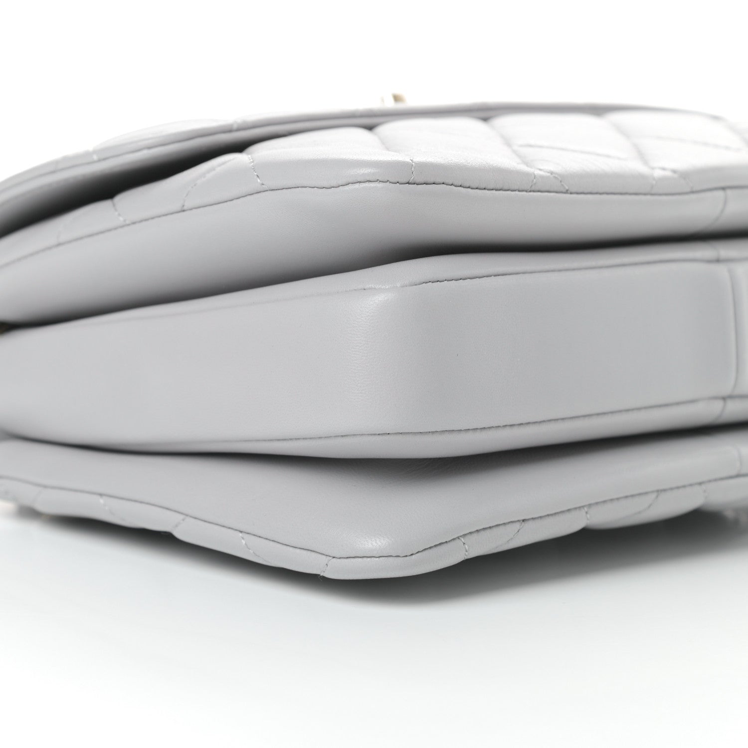 Chanel Lambskin Quilted Small Trendy CC Flap Dual Handle Bag Grey 9 of 12