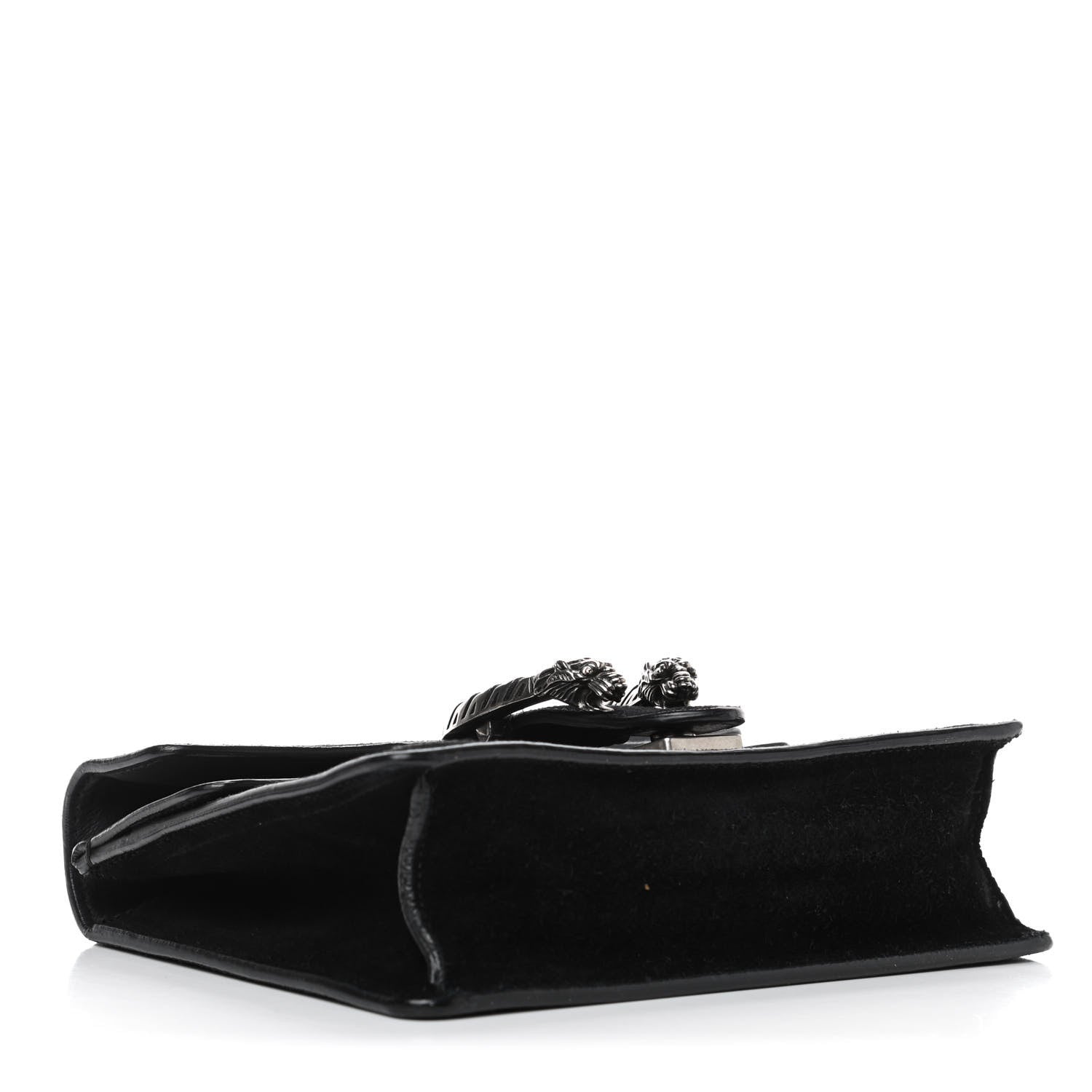 Gucci Suede Mini Dionysus Shoulder Bag Black 3 of 4