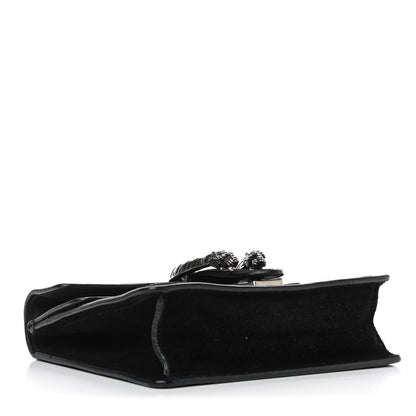Gucci Suede Mini Dionysus Shoulder Bag Black 3 of 4