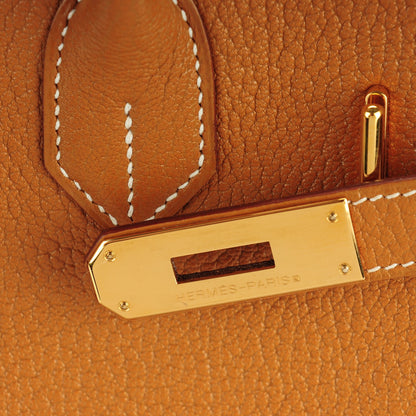 Hermes Chevre De Coromandel HAC Birkin 32 Caramel 9 of 25