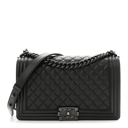 Chanel Caviar Quilted New Medium Boy Flap So Black 1 of 10