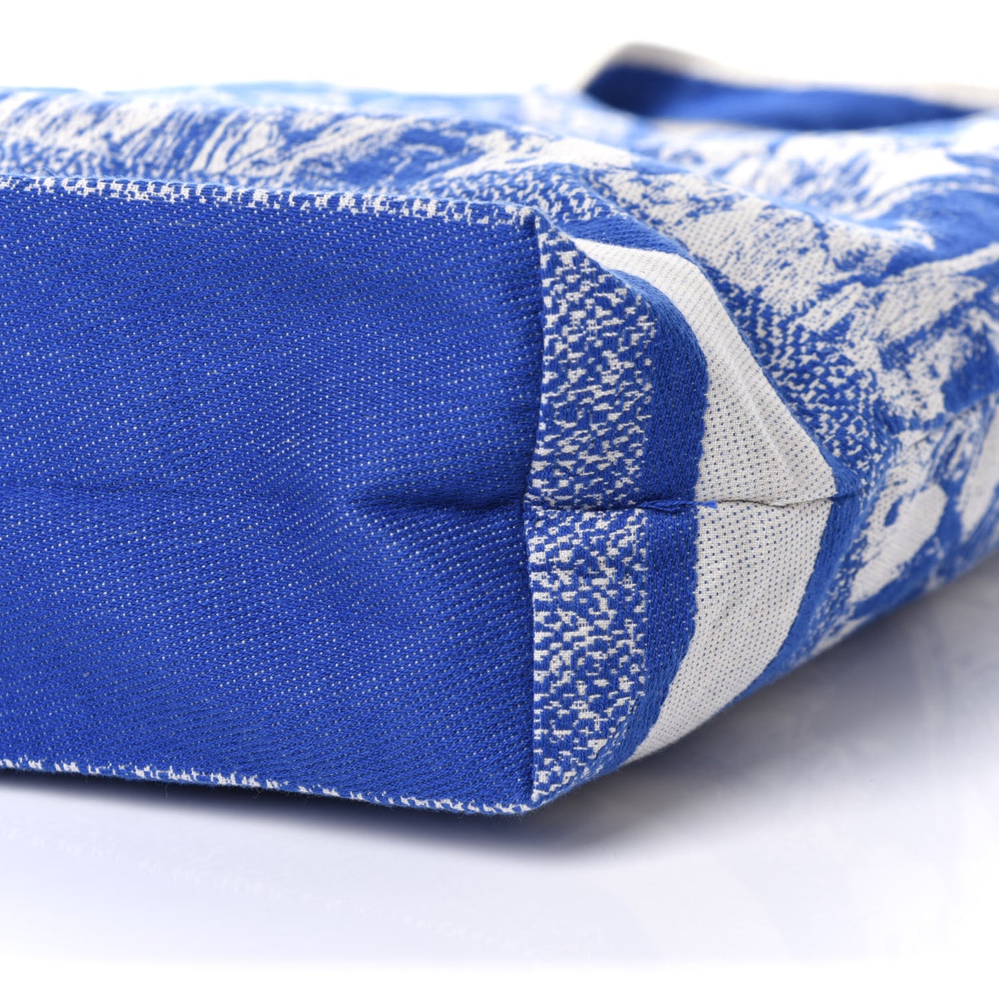 Canvas Print Cruise Tote Ivory Blue