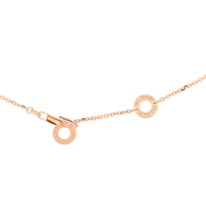 Bulgari 18K Rose Gold Diamond Turquoise Divas' Dream Pendant Necklace 4 of 5