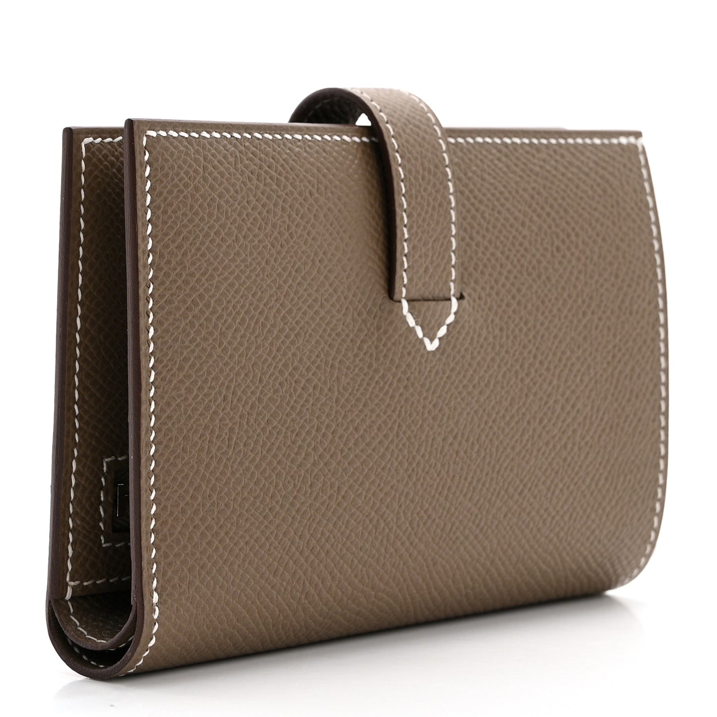 Epsom New H Passant Compact Wallet Etoupe