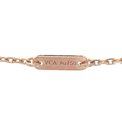 Van Cleef & Arpels 18K Rose Gold Sweet Alhambra Pendant Necklace 4 of 7