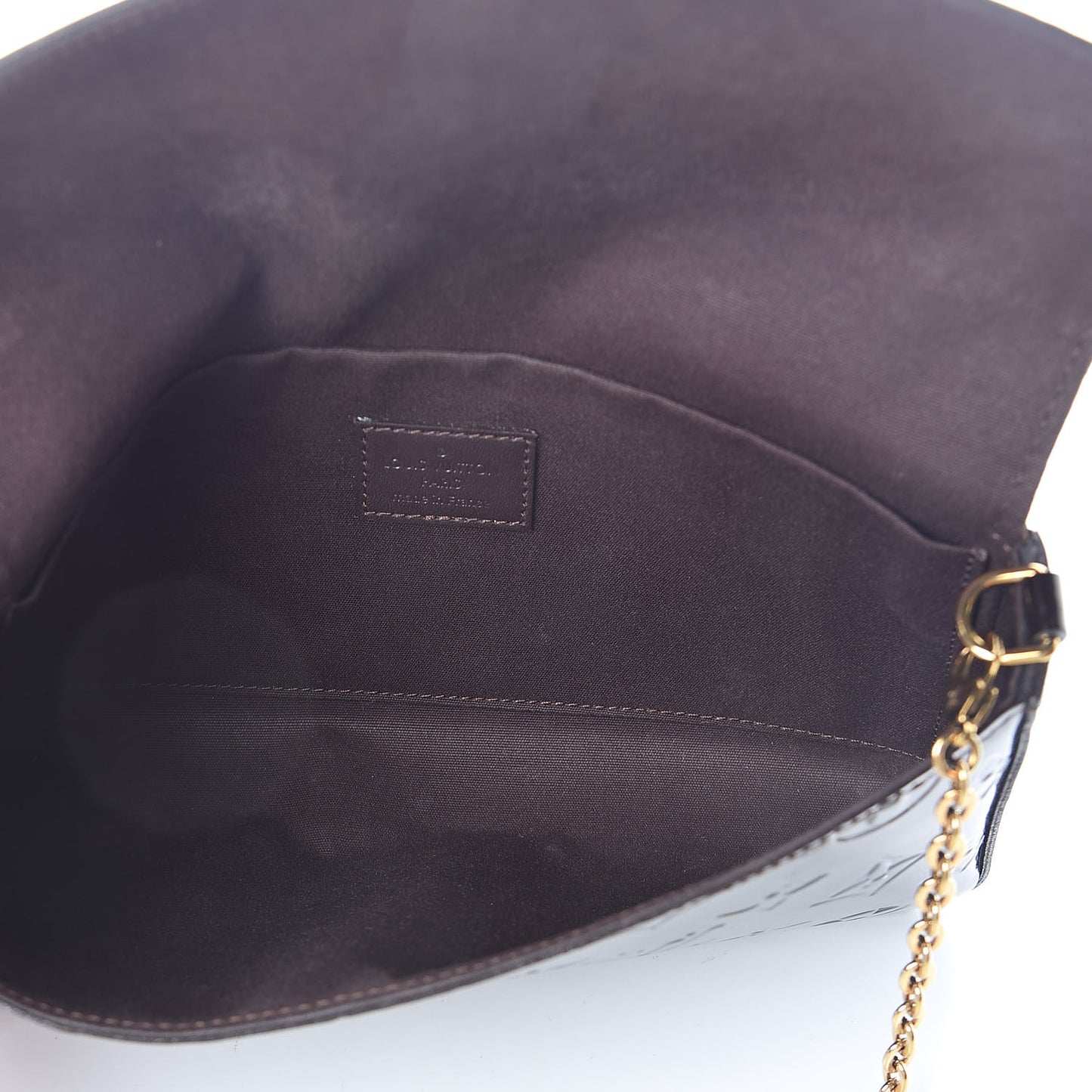 Vernis Pochette Felicie Chain Wallet Amarante