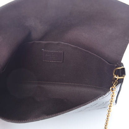 Louis Vuitton Vernis Pochette Felicie Chain Wallet Amarante 8 of 12