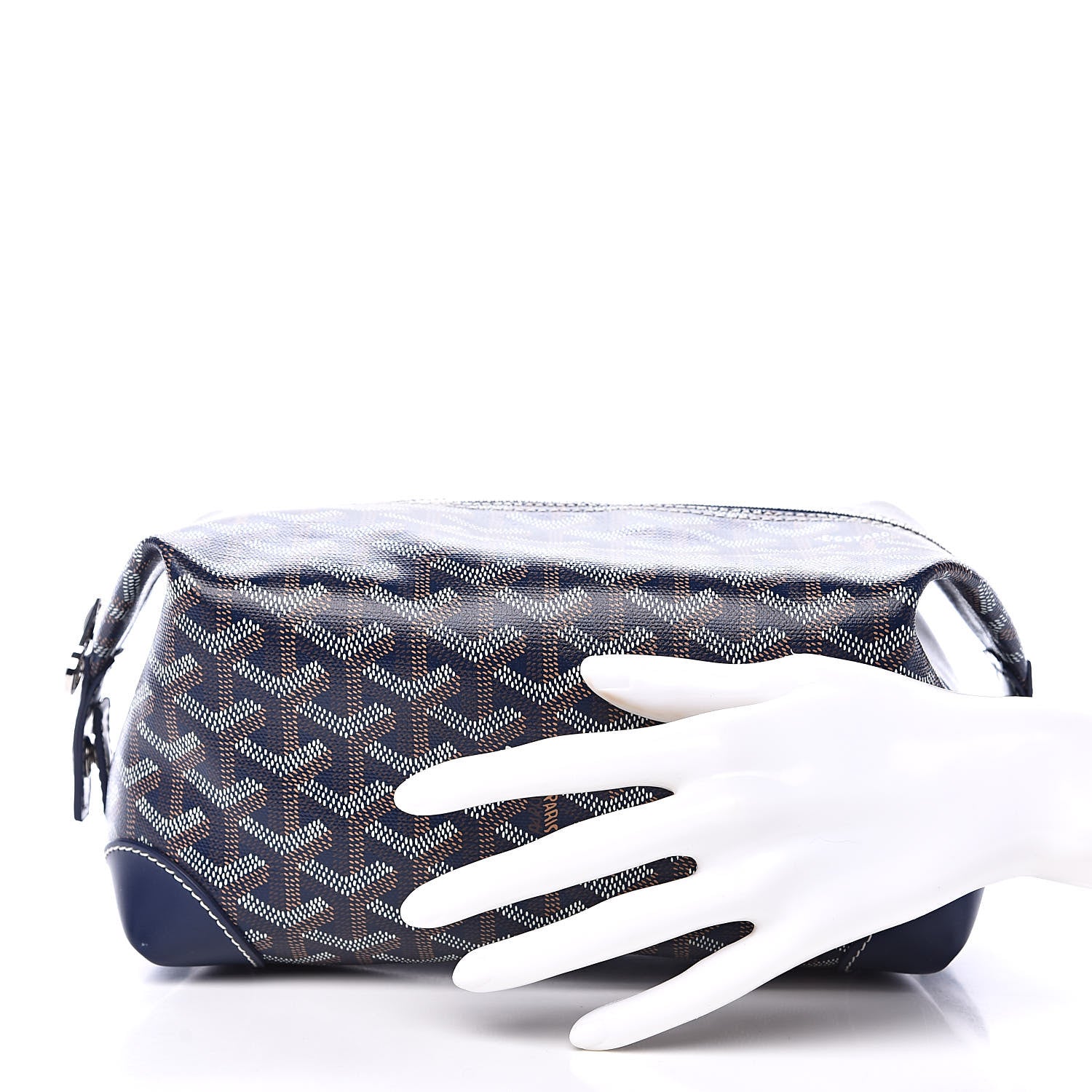 Goyard Goyardine Boeing 25 Trousse de Toilette Navy 2 of 9