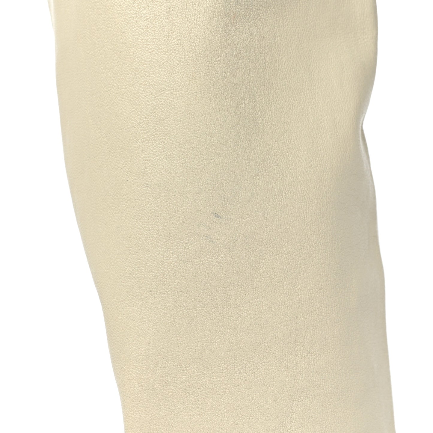 Calfskin Nappa Lean Over The Knee Boots 35.5 Wax