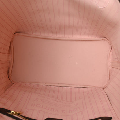 Louis Vuitton Damier Ebene Neo Neverfull MM Rose Ballerine 6 of 10
