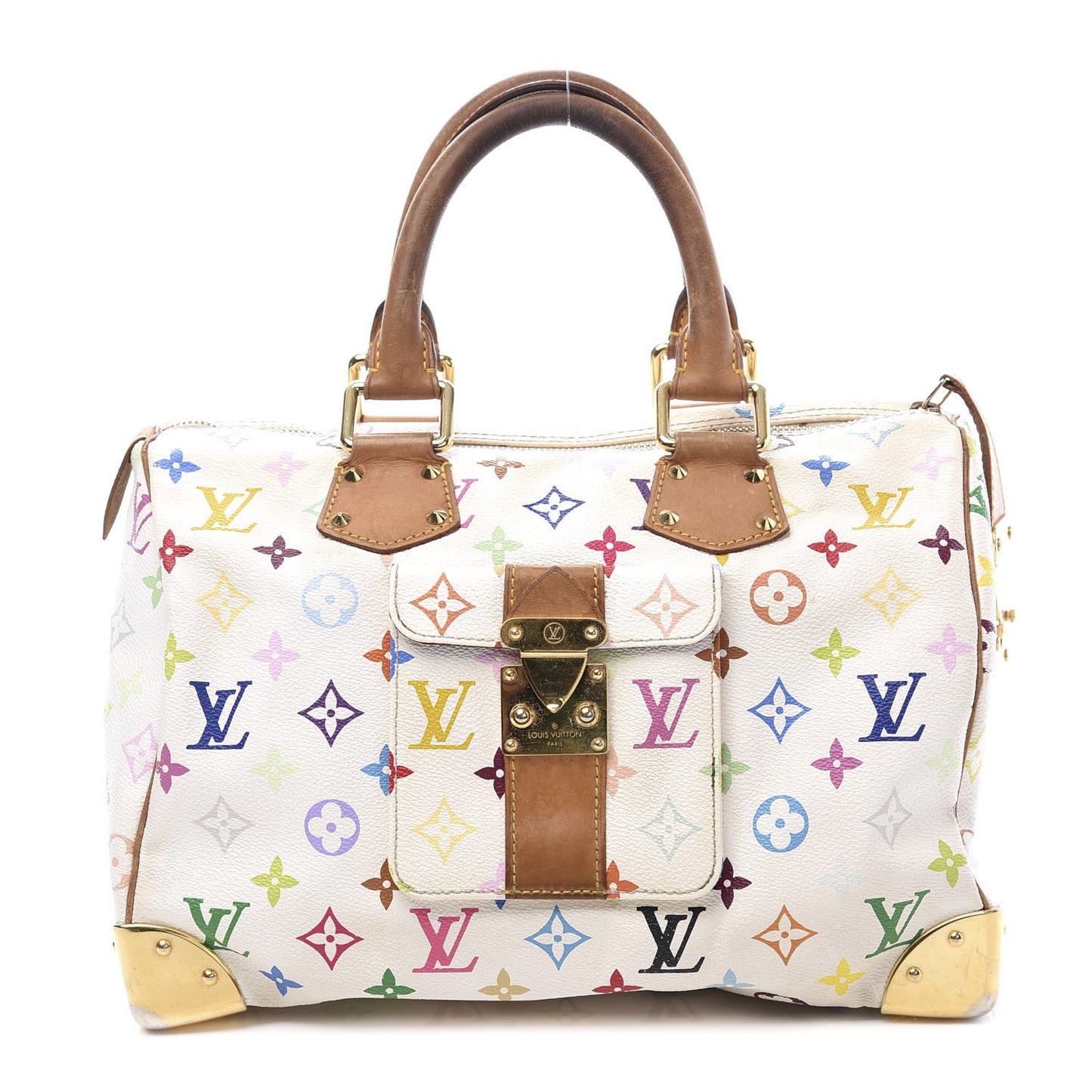 Monogram Multicolor Speedy 30 White