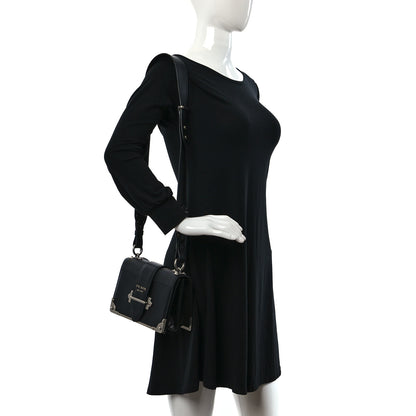 Prada City Calf Saffiano Cahier Bag Black 2 of 10