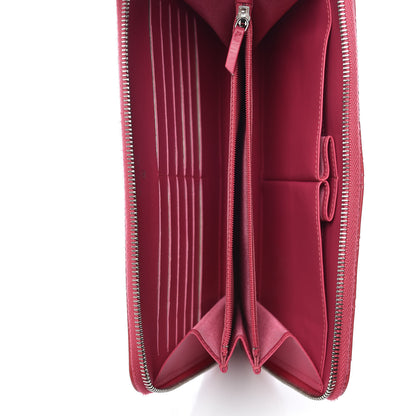 Chanel Patent Calfskin Quilted Zipped Clutch Pink 7 of 12