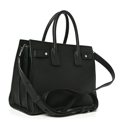 Saint Laurent Grained Calfskin Baby Sac De Jour Souple Dark Green 2 of 12